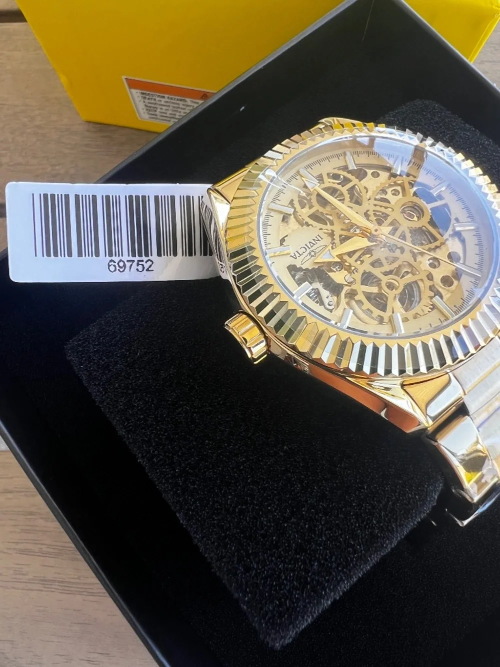 Invicta Objet D Art Glyph Automatic Men's Watch w/ Skeleton Dial - 43mm. Gold (6